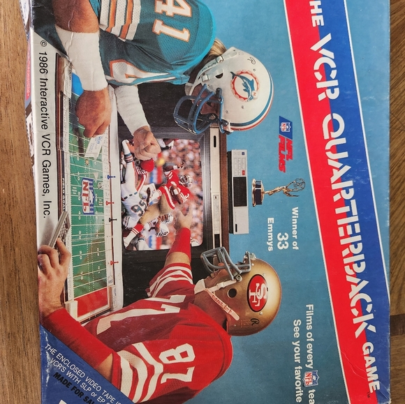 VINTAGE 1986 NFL THE VCR QUARTERBACK GAME COMPLETE *NEVER PLAYED WITH* - Picture 3 of 7